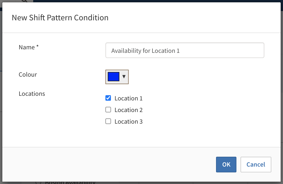 Creating a new condition for multi location staff