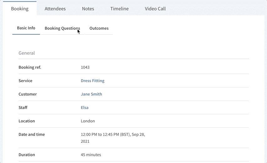 Viewing responses to questions in JRNI