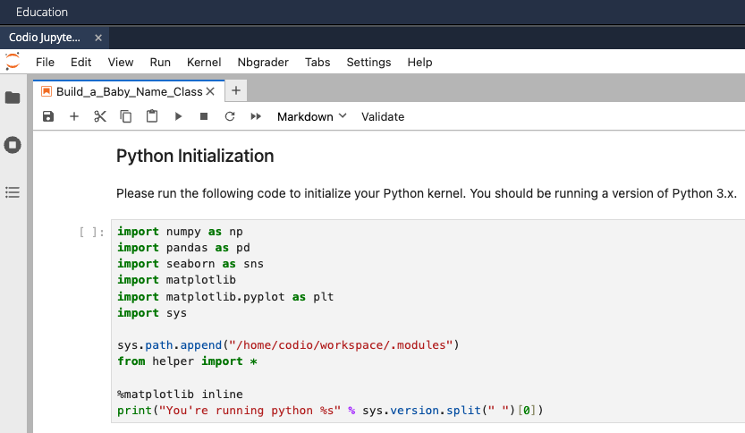 Import cell after formatting code with Black