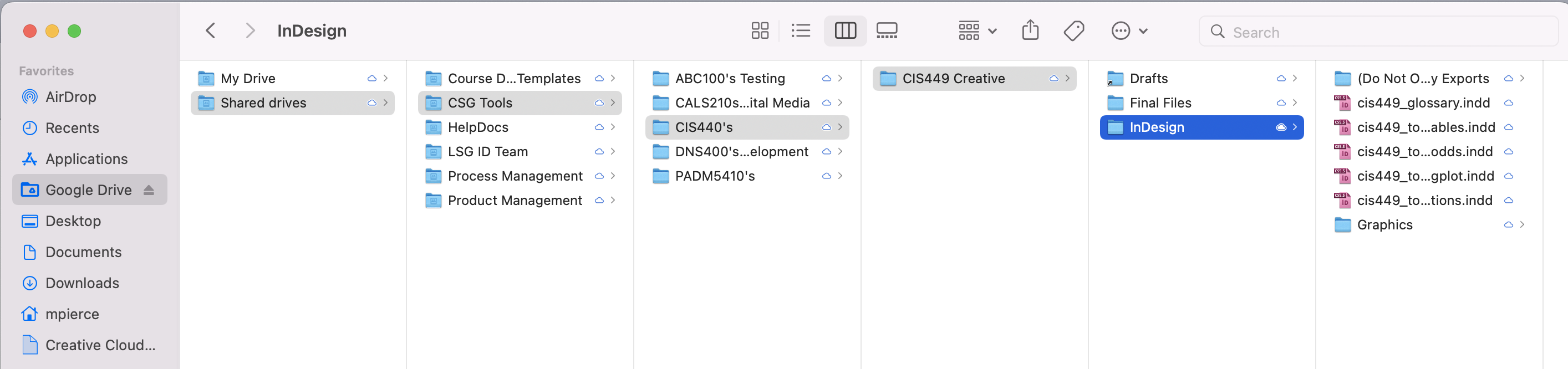 Filepath for indd files