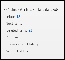 Explore the Archive Folder. 