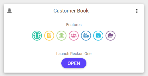 Image of a book on the portal dashboard.