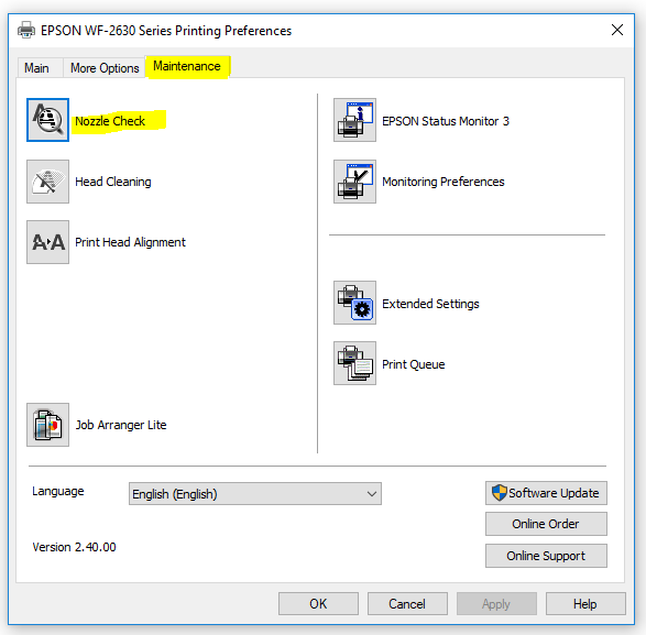 epson wf 2630 download software