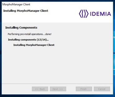 Installing Morpho Manager Client Software for use with PremiSys ...