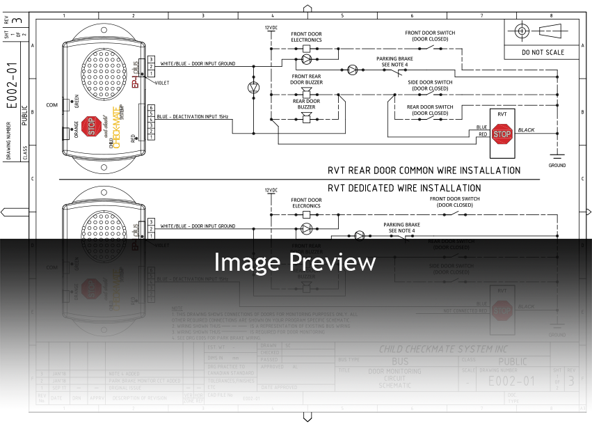 Door Monitoring Schematic