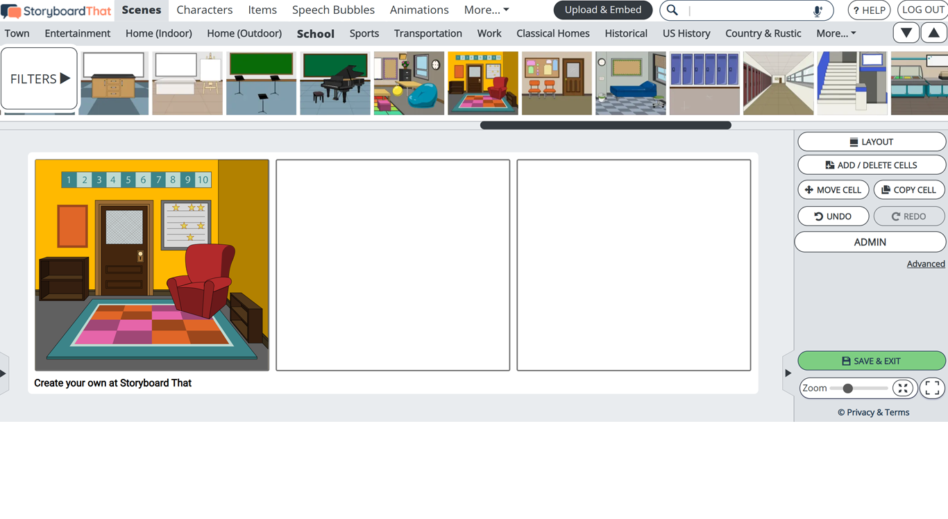 Full View of Storyboard