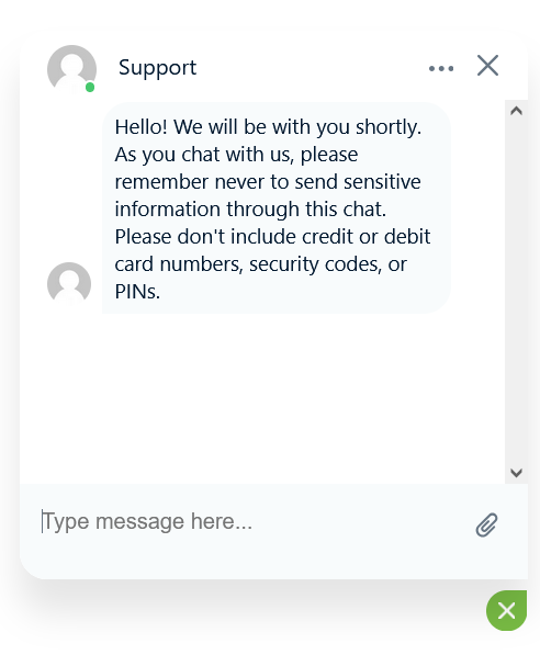 Chat interface illustration