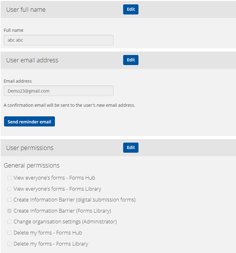 Gerenal Permissions