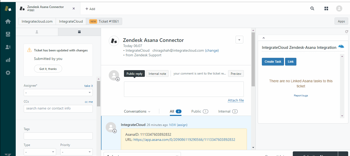 Zendesk Asana Connector