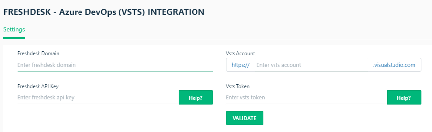 Freshdesk Visual Studio AzureDevops