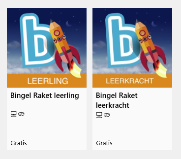 Werkt Bingel Raket Als App Op Windows Tablets En Laptops Bingel Help