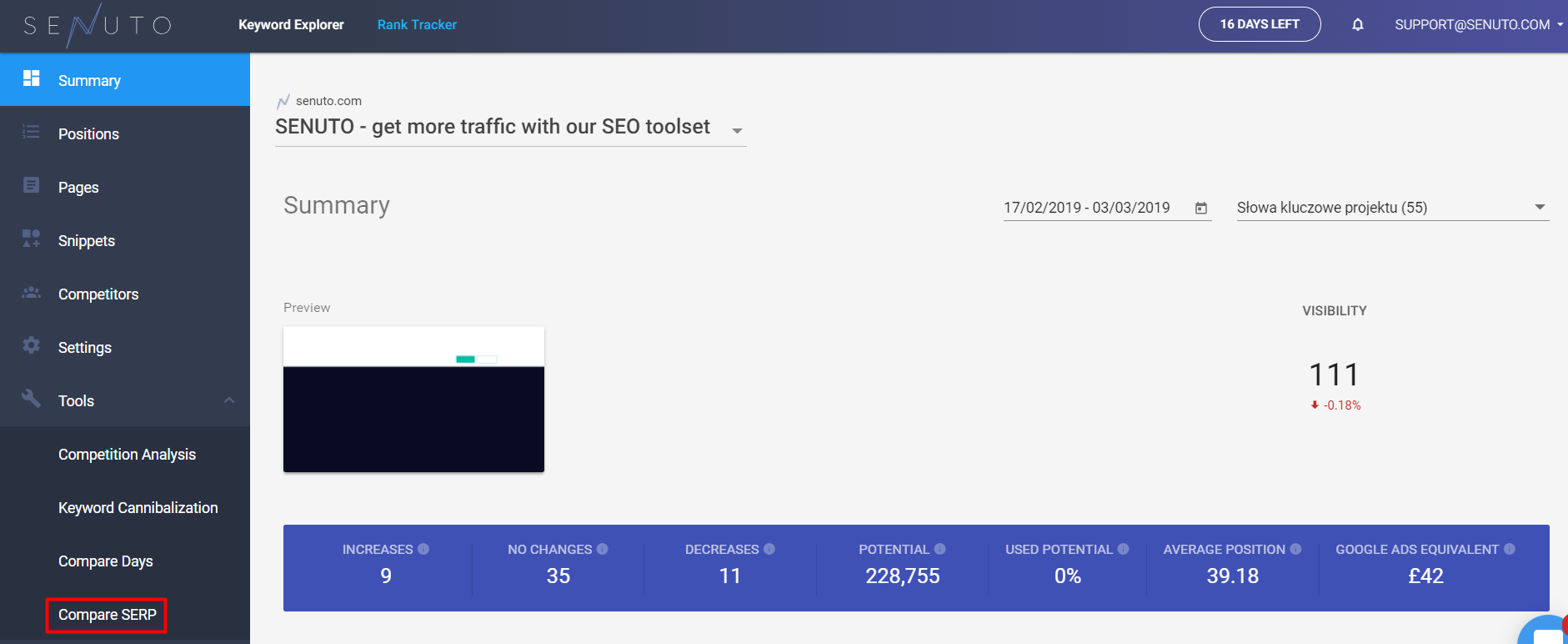 serp rank tracker