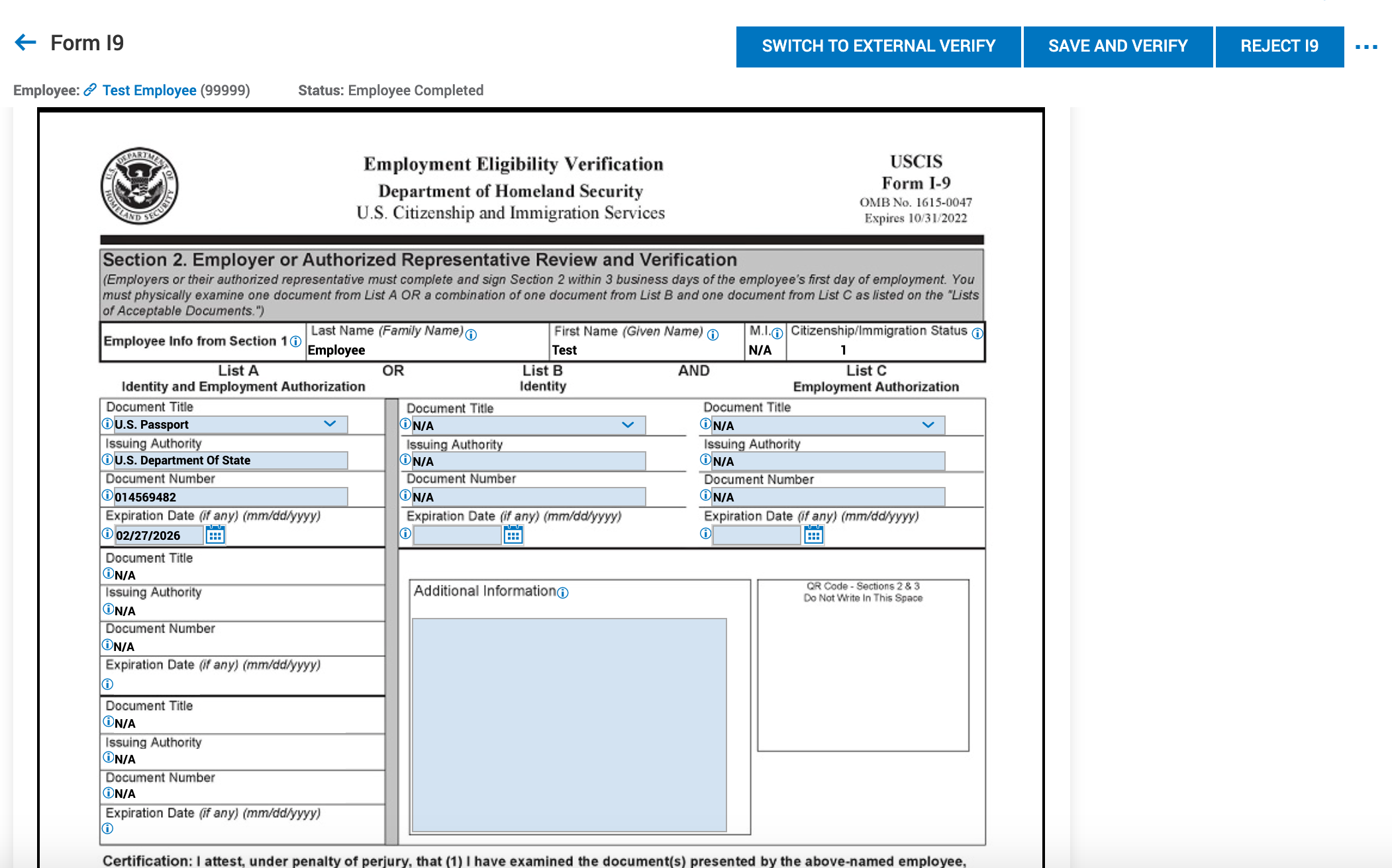 Verifying I 9 Forms Artspool Help Center