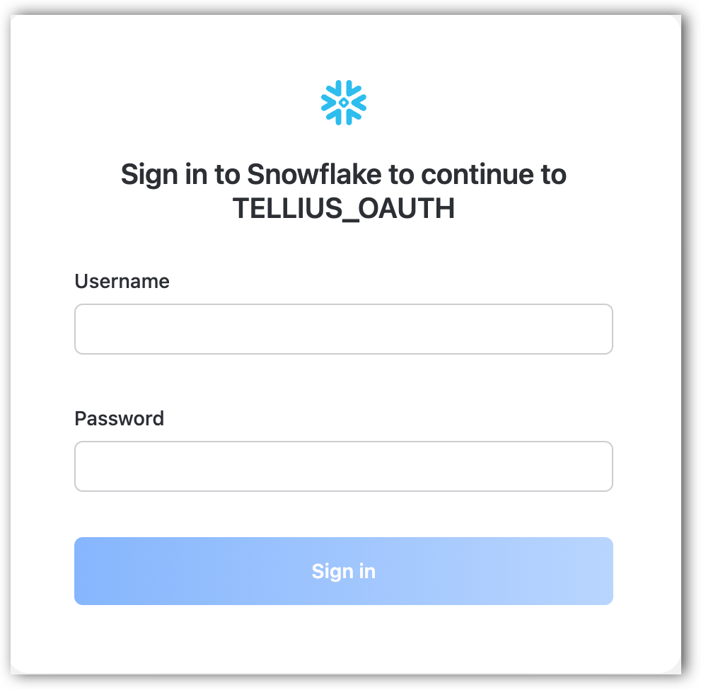 Redirection to Snowflake site