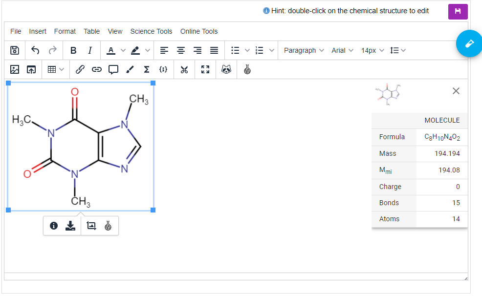 how to make chemdraw number structure