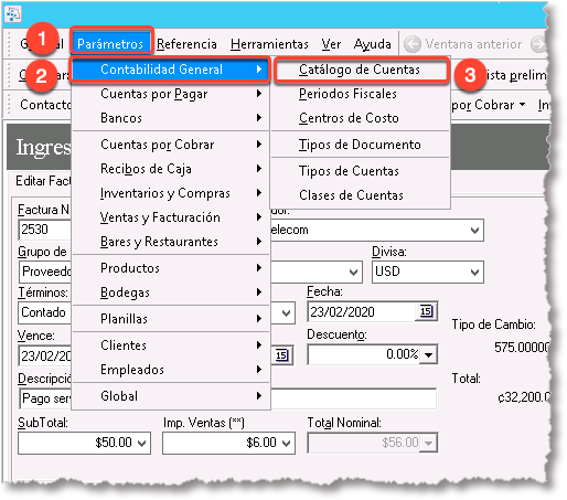 Importación Del Catálogo De Cuentas Contables Para Nuevas Compañías Finanzapro 0932