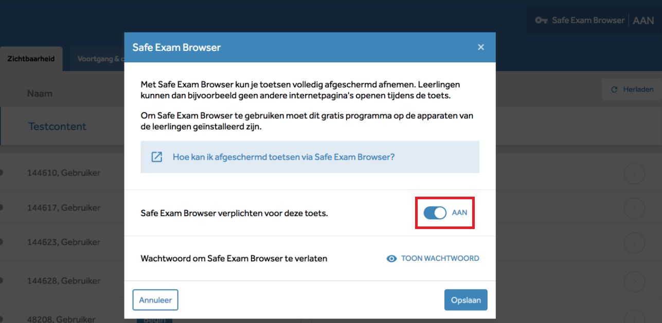 safe exam browser android