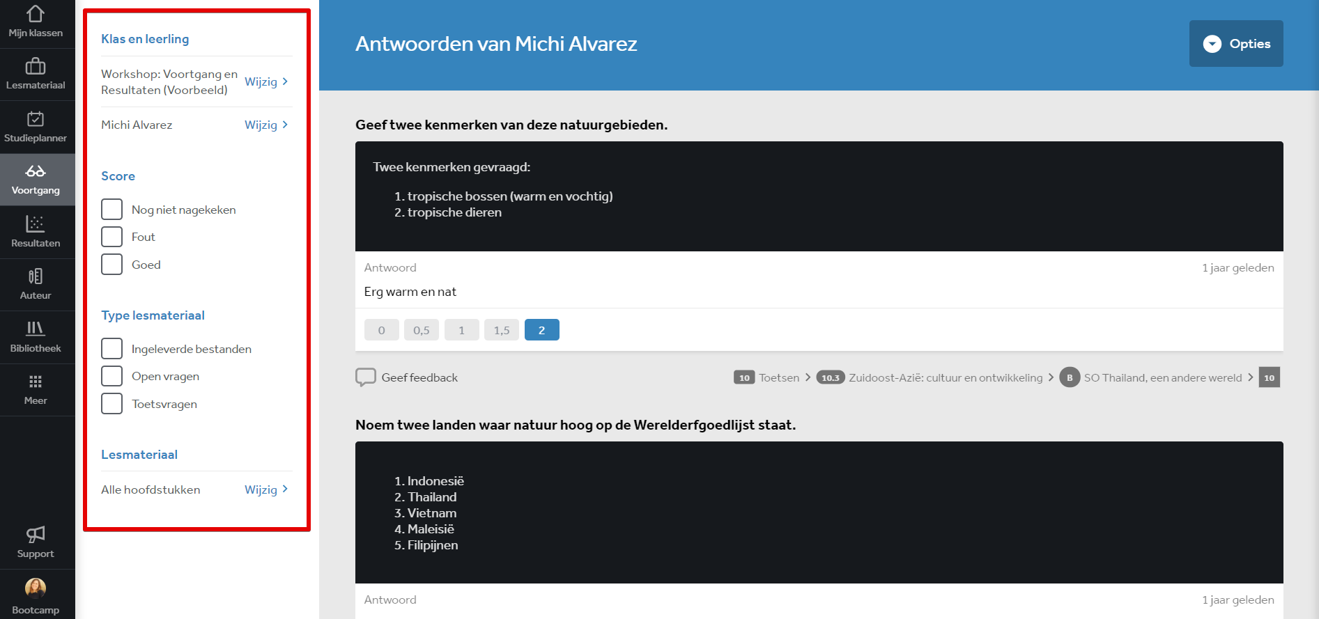 Recente Antwoorden Nakijken Learnbeat Support Recente Antwoorden Nakijken Learnbeat Support