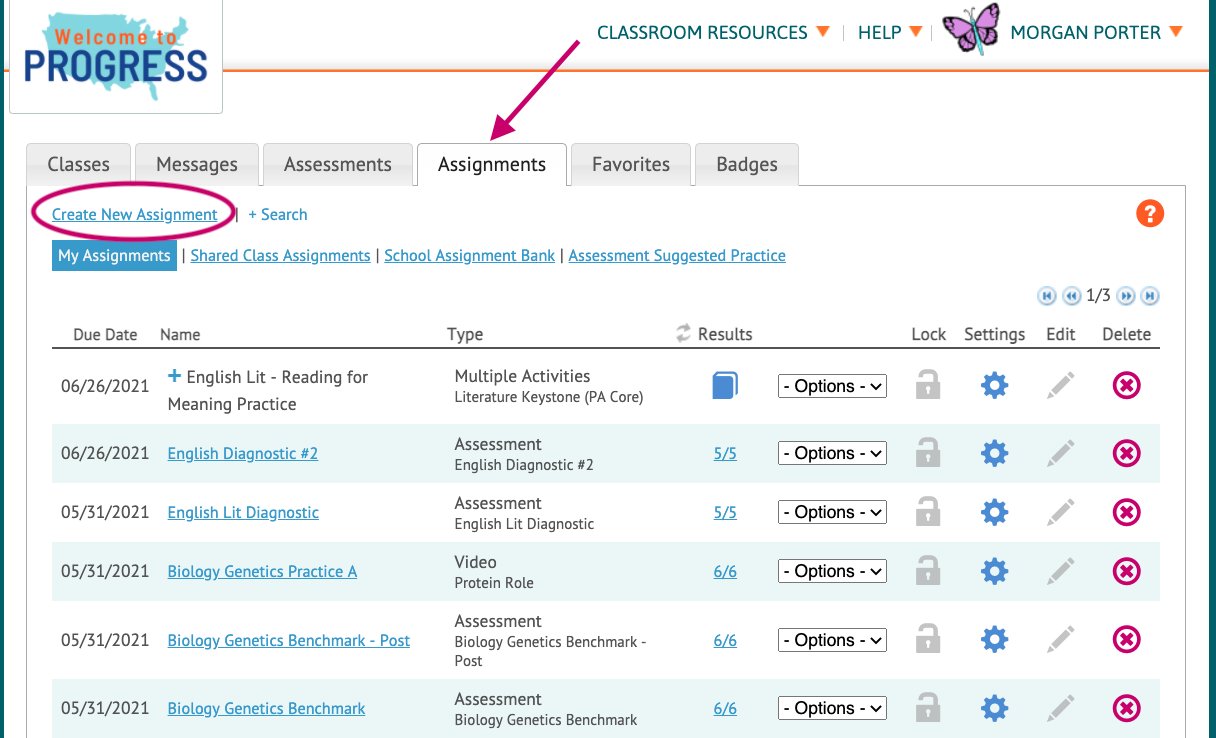 How do I assign a USATestprep generated test or domain specific test? - Preparing Students for What's Next