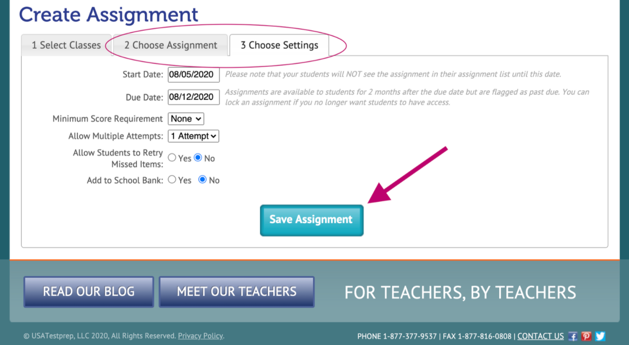 create assignments canvas