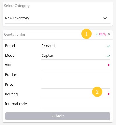 ChatShipper form card