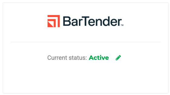 click the pencil icon to manage the integration.