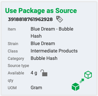 Use Package as Source