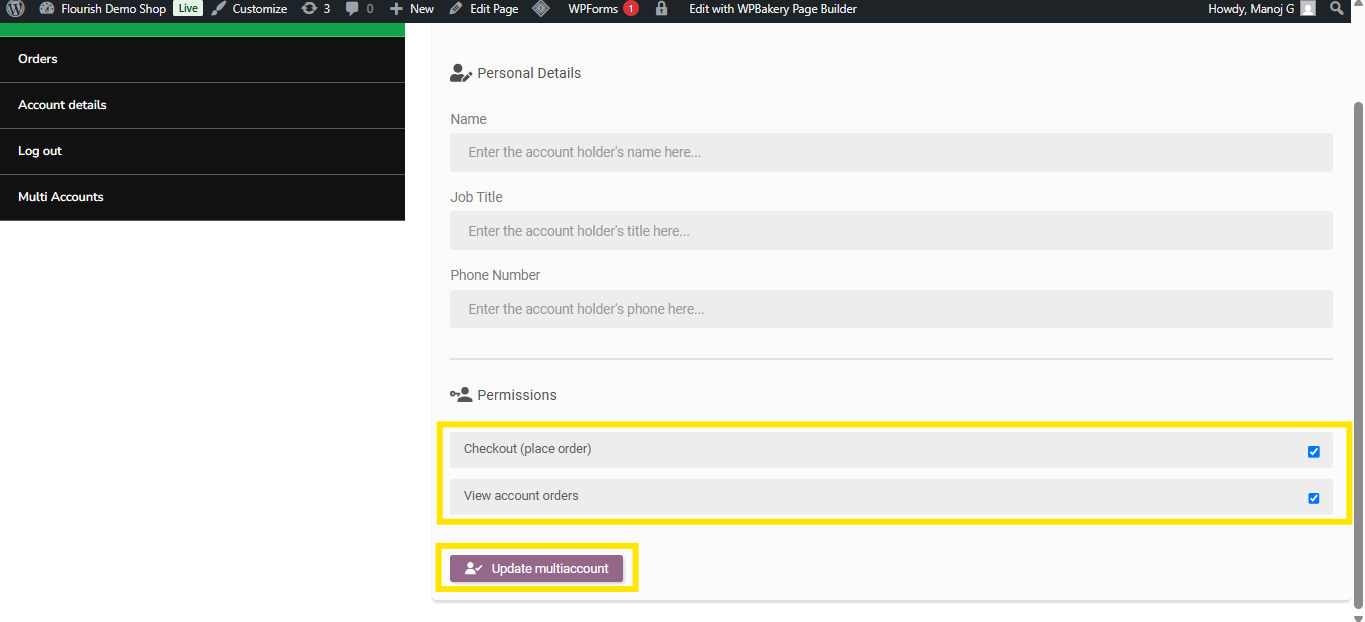 Order Tracking from Sub Account
