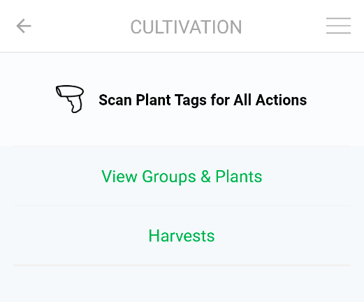 Tap "Scan Plant Tags for All Actions"