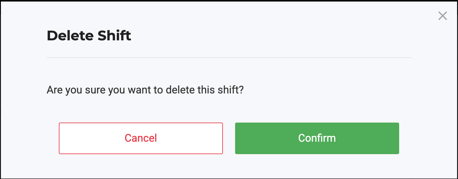 Confirm Delete