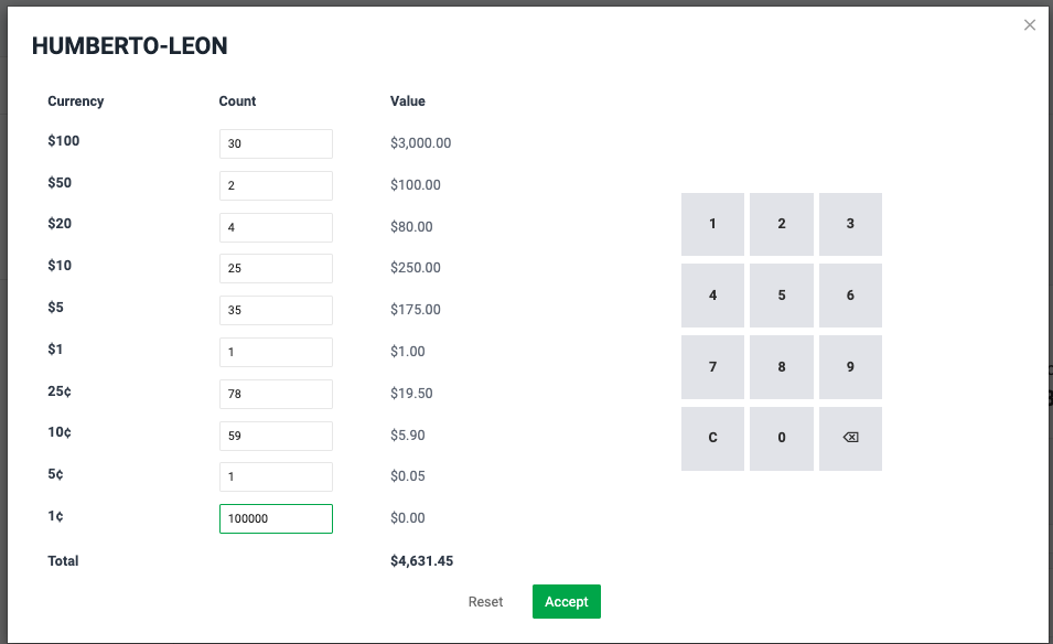 Type data