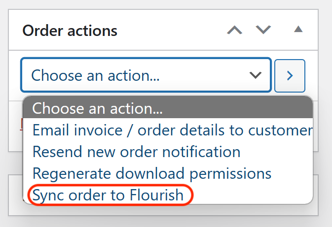 Sync an order to Flourish 