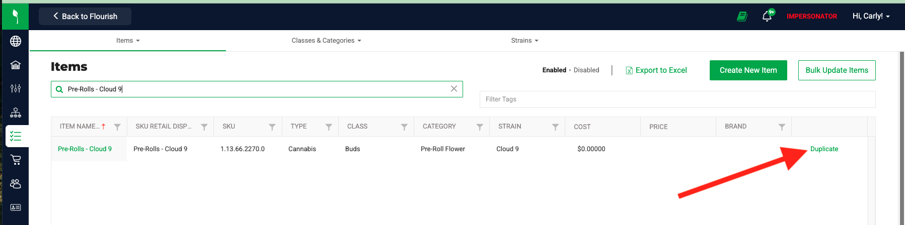 Click Duplicate