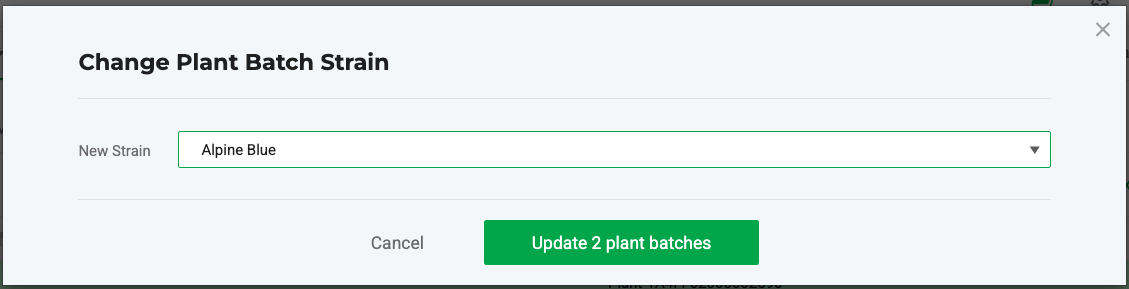 Update 2 plant batches