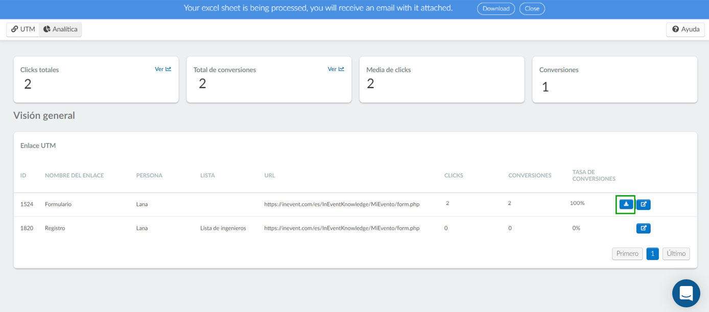 Descarga de leads convertidos