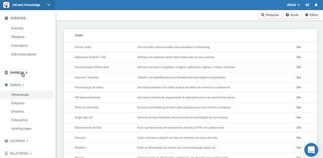 Gif da página de cobranças.