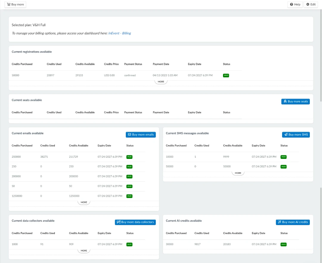 Accessing Billing page