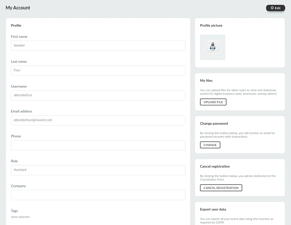 GIF showing the restricted fields