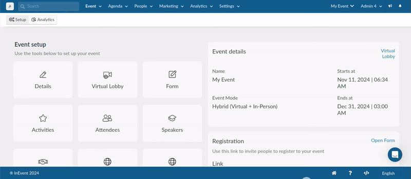 Hotel management tool under Hospitality in the Settings > Tools page