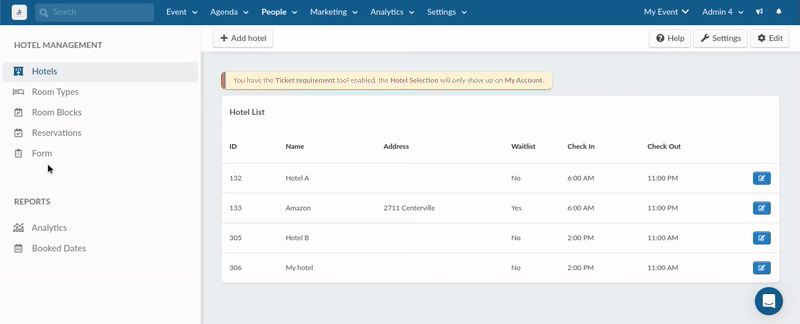 Gif showing how to add questions to forms