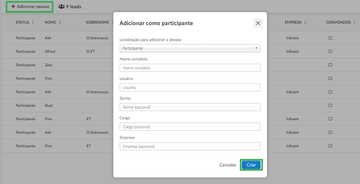 Create leads