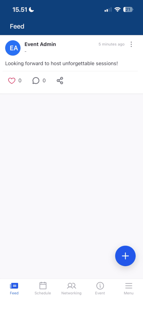 GIF showing the InEvent Neo App
