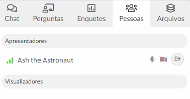 Aba Pessoas na sessão
