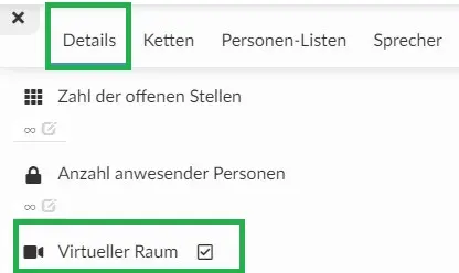 details Virtuäle Räume