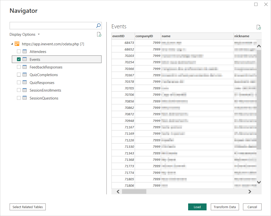 Screenshot showing the Navigator