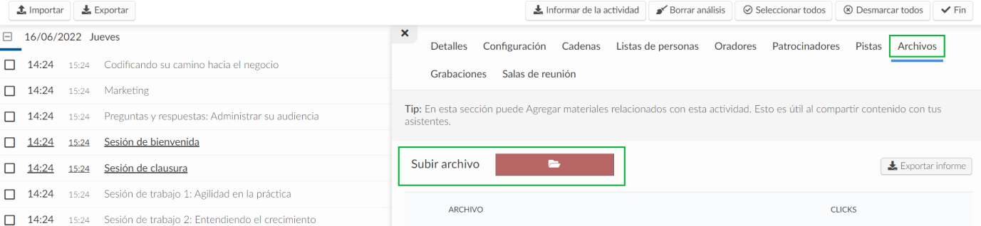 Añadiendo un archivo en una actividad