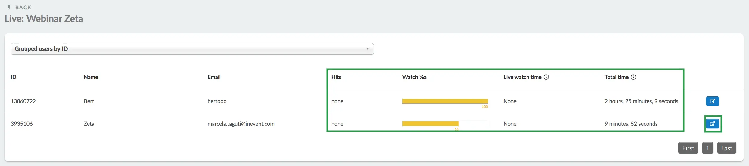 Live watch time vs Total time 