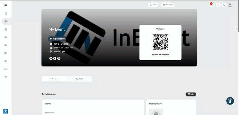 GIF showing how to download certificate of attendance.