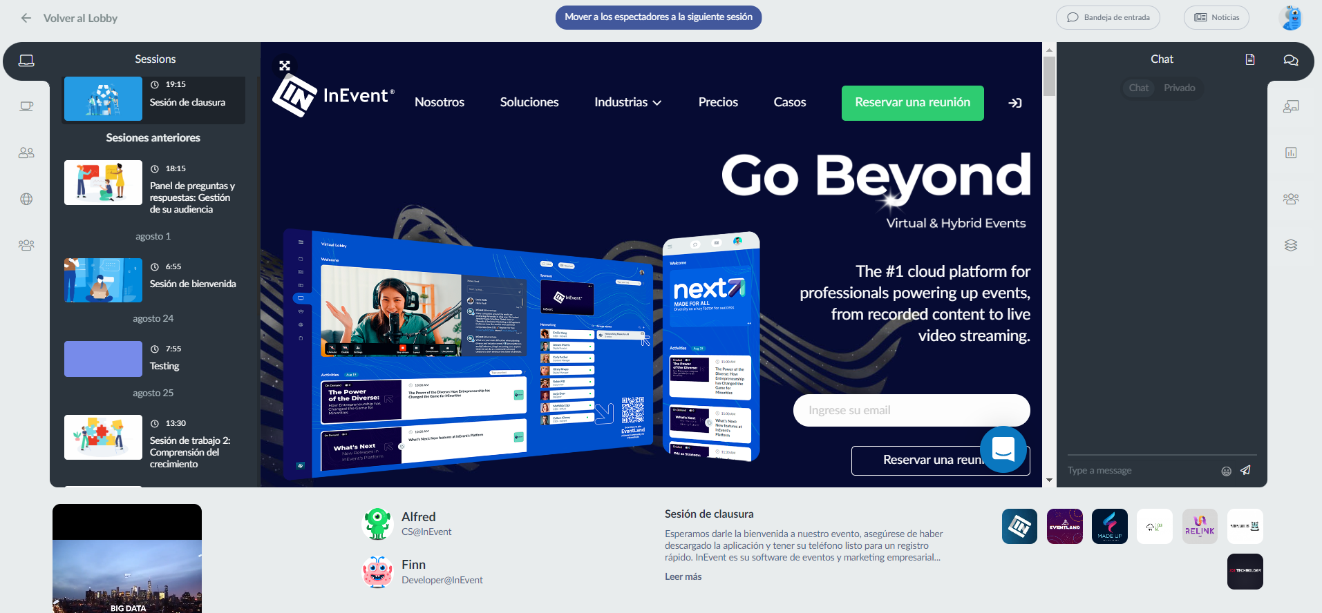 Sitio web incrustado