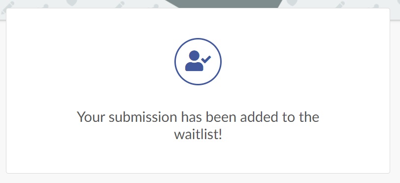 Message - waitlist